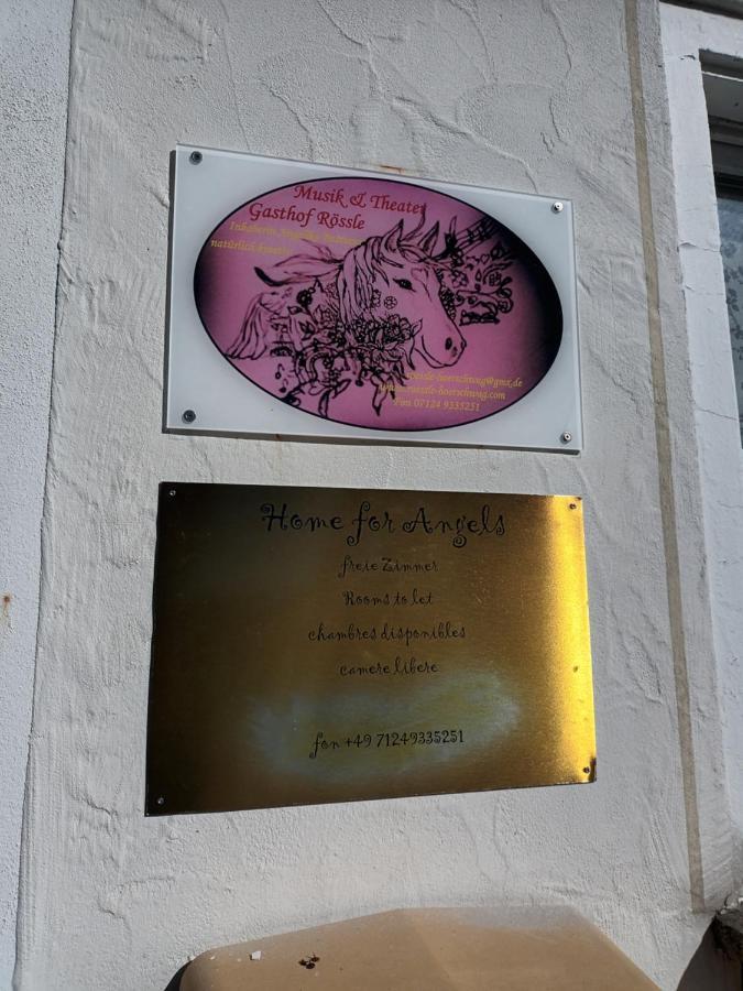 Musik Und Theater Gasthof Roessle - Rooms For Angels Burladingen Zewnętrze zdjęcie